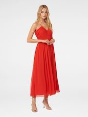 Forever New Red Nakita Ruched Bodice Maxi Dress - Image 4 of 5