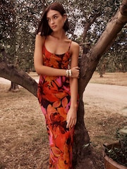 Forever New Orange Valentina Strappy Slip Dress - Image 1 of 5