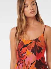 Forever New Orange Valentina Strappy Slip Dress - Image 3 of 5