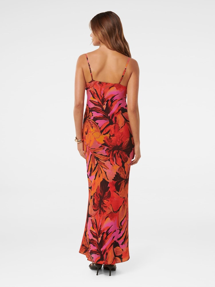 Forever New Orange Valentina Strappy Slip Dress - Image 5 of 5
