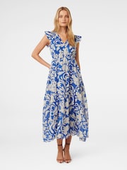 Forever New Blue Florence Midi Dress - Image 1 of 4