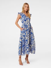 Forever New Blue Florence Midi Dress - Image 3 of 4