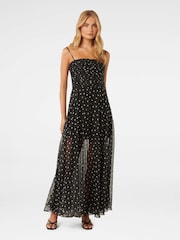 Forever New Black Brandy Sheer Skirt Maxi Dress - Image 2 of 5