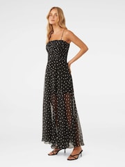 Forever New Black Brandy Sheer Skirt Maxi Dress - Image 4 of 5