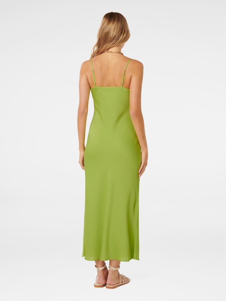 Forever New Green Fern Textured Slip Dress - Image 4 of 4 Forever New Green Fern Textured Slip Dress - Image 4 of 4