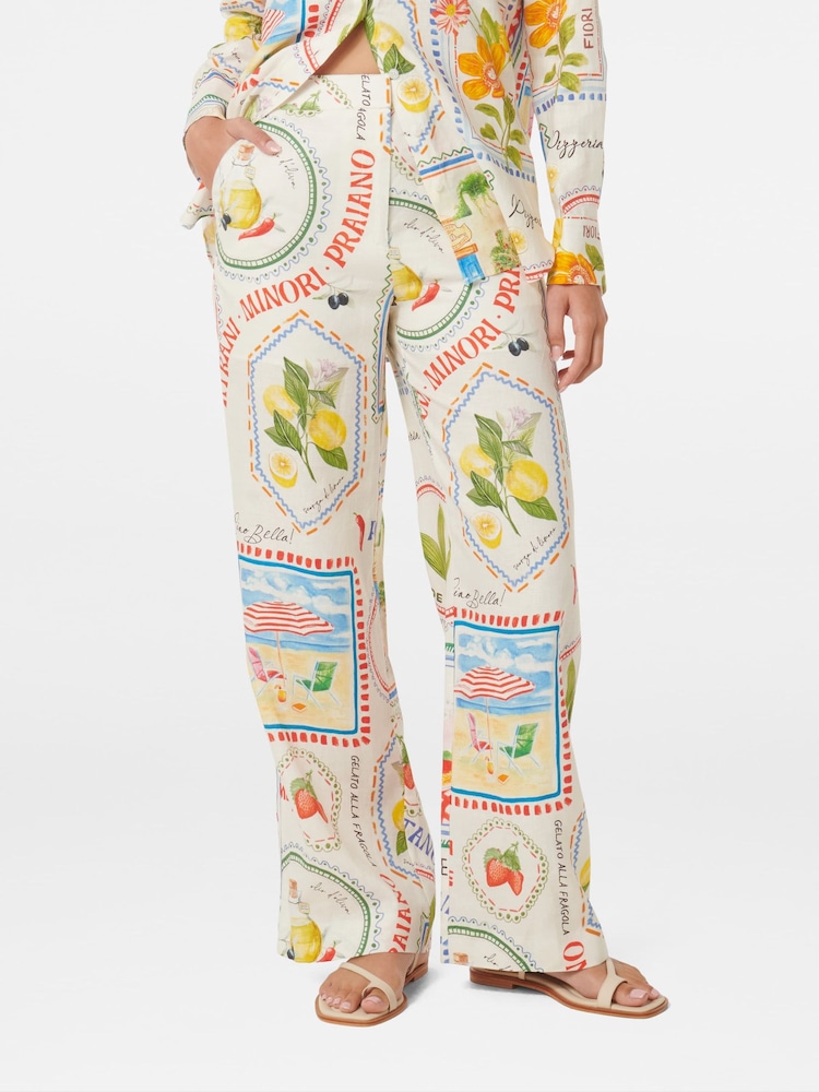 Forever New Pure Linen Patricia Wide Leg Trousers - Bild 2 von 5 Forever New Pure Linen Patricia Wide Leg Trousers - Bild 2 von 5