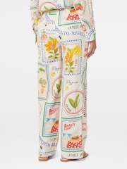 Forever New Cream Pure Linen Patricia Wide Leg Trousers - Image 5 of 5