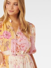 Forever New Cream Loren Puff Sleeves Midi Dress - Image 2 of 4