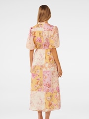 Forever New Cream Loren Puff Sleeves Midi Dress - Image 4 of 4