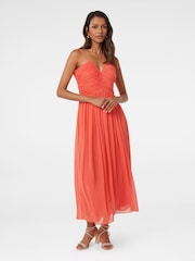 Forever New Pink Nakita Petite Ruched Bodice Maxi Dress - Image 1 of 4