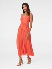 Forever New Pink Nakita Petite Ruched Bodice Maxi Dress - Image 3 of 4