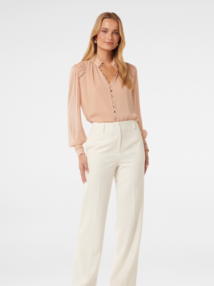 Forever New Pink Taffy Trim Insert Blouse - Image 5 of 5