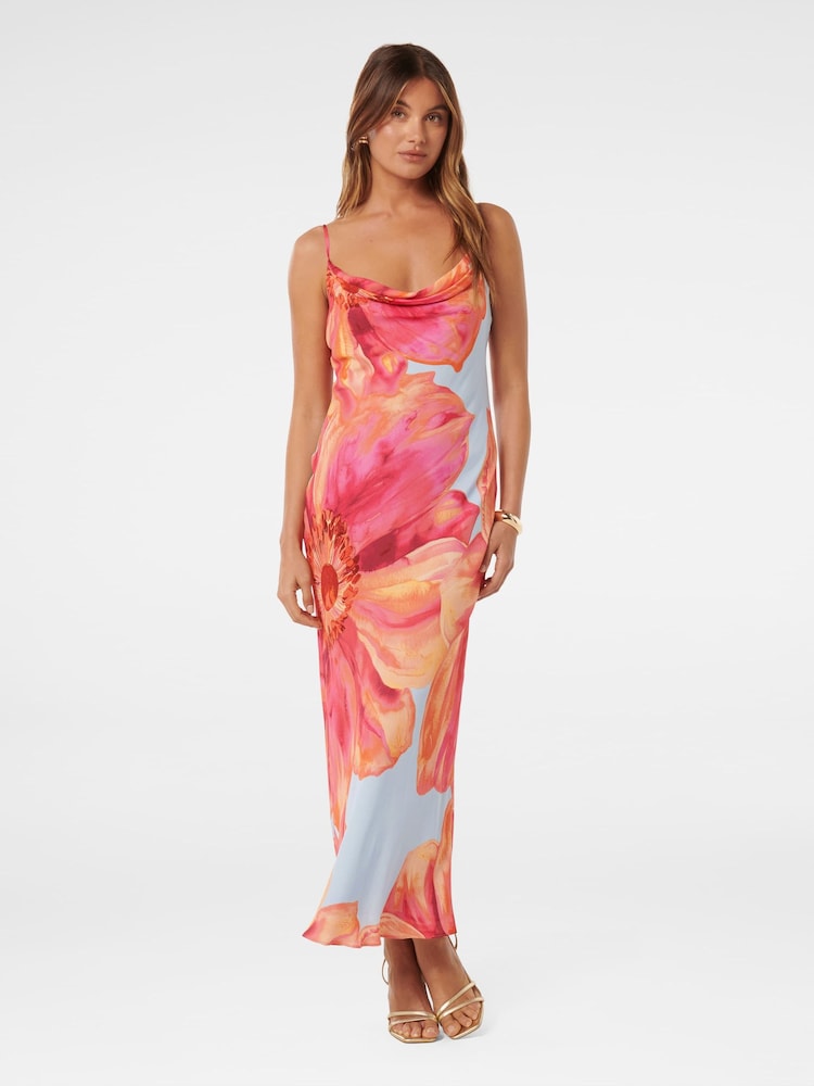 Forever New Blue Valerie Cowl Neck Maxi Dress - Image 1 of 4 Forever New Blue Valerie Cowl Neck Maxi Dress - Image 1 of 4