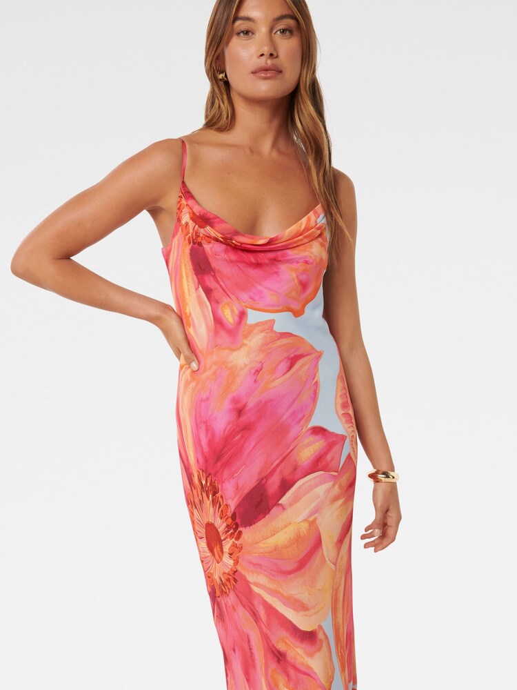 Forever New Blue Valerie Cowl Neck Maxi Dress - Image 2 of 4 Forever New Blue Valerie Cowl Neck Maxi Dress - Image 2 of 4