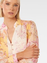 Forever New Cream Delia Yoke Detail Blouse - Image 2 of 5