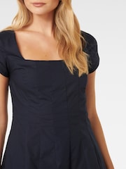 Forever New Blue Regina Petite Cap Sleeves Mini Dress - Image 3 of 5