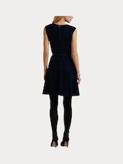 Lauren Ralph Lauren Minikleid aus Samt und 100 % Baumwolle mit Gürtel - Bild 5 von 8