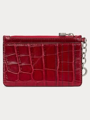 Lauren Ralph Lauren Glossy Croc Leather Zip Card Holder - Image 2 of 2