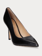 Lauren Ralph Lauren Lindella II Burnished Leather Heels - Image 2 of 4