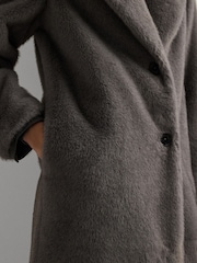 Lauren Ralph Lauren Faux-Fur Long Car Coat - Image 5 of 9
