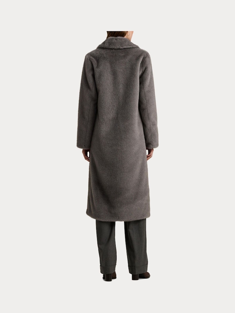 Lauren Ralph Lauren Faux-Fur Long Car Coat - Image 6 of 9