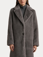 Lauren Ralph Lauren Faux-Fur Long Car Coat - Image 7 of 9