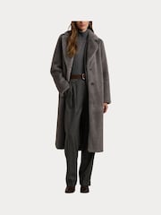 Lauren Ralph Lauren Faux-Fur Long Car Coat - Image 8 of 9