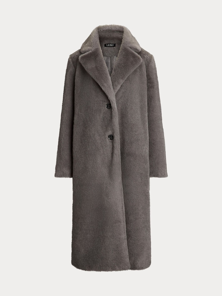 Lauren Ralph Lauren Faux-Fur Long Car Coat - Image 9 of 9