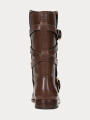 Lauren Ralph Lauren Briannah Leather Wrap Riding Boots - Image 3 of 3