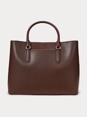 Lauren Ralph Lauren Leather Large Marcy Satchel Bag - Image 3 of 7
