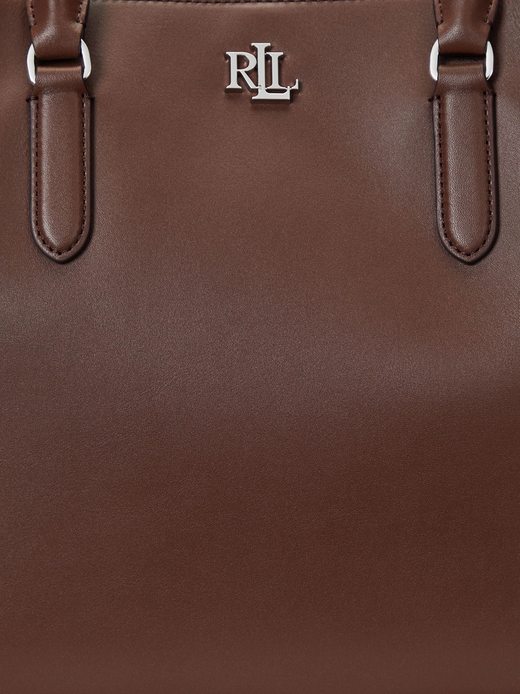 Buy Lauren Ralph Lauren Leather Large Marcy Satchel Bag from Next Ireland
