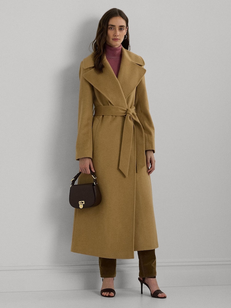 Lauren Ralph Lauren Cashmere Blend Wool Wrap Coat - Image 1 of 5