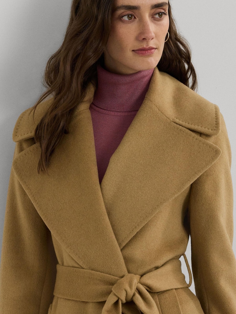 Lauren Ralph Lauren Cashmere Blend Wool Wrap Coat - Image 4 of 5