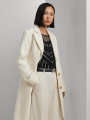 Lauren Ralph Lauren Cashmere Blend Wool Reefer Coat - Image 2 of 8