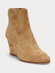Lauren Ralph Lauren Sherry Suede Wedge Heeled Boots - Image 2 of 4