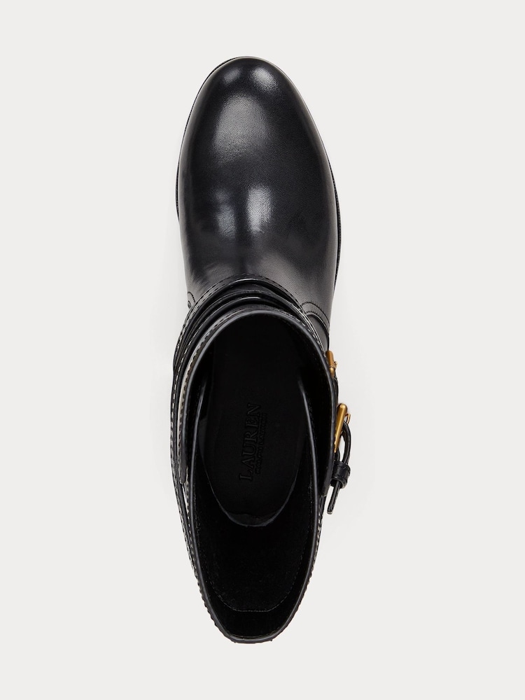Lauren Ralph Lauren Briannah Leather Wrap Riding Boots - Image 4 of 4