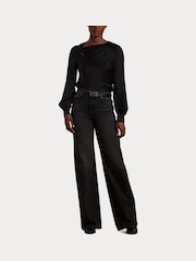 Lauren Ralph Lauren Silk Volume Sleeve Blouse - Image 8 of 8