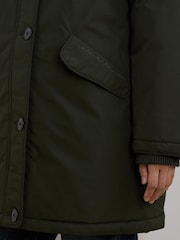 Lauren Ralph Lauren Texture Puffer Faux Fur Hood Coat - Image 5 of 9