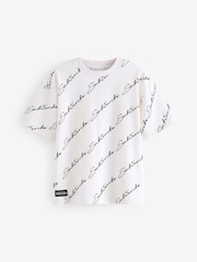 Schwarz/Weiß/Grün mit Sub5cribe-Motiv - Kurzarm-T-Shirts mit lockerer Passform und Grafik-Print aus 100 % Baumwolle im 3er-Pack (3–16 J.) - Bild 4 von 7