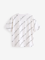 Schwarz/Weiß/Grün mit Sub5cribe-Motiv - Kurzarm-T-Shirts mit lockerer Passform und Grafik-Print aus 100 % Baumwolle im 3er-Pack (3–16 J.) - Bild 5 von 7