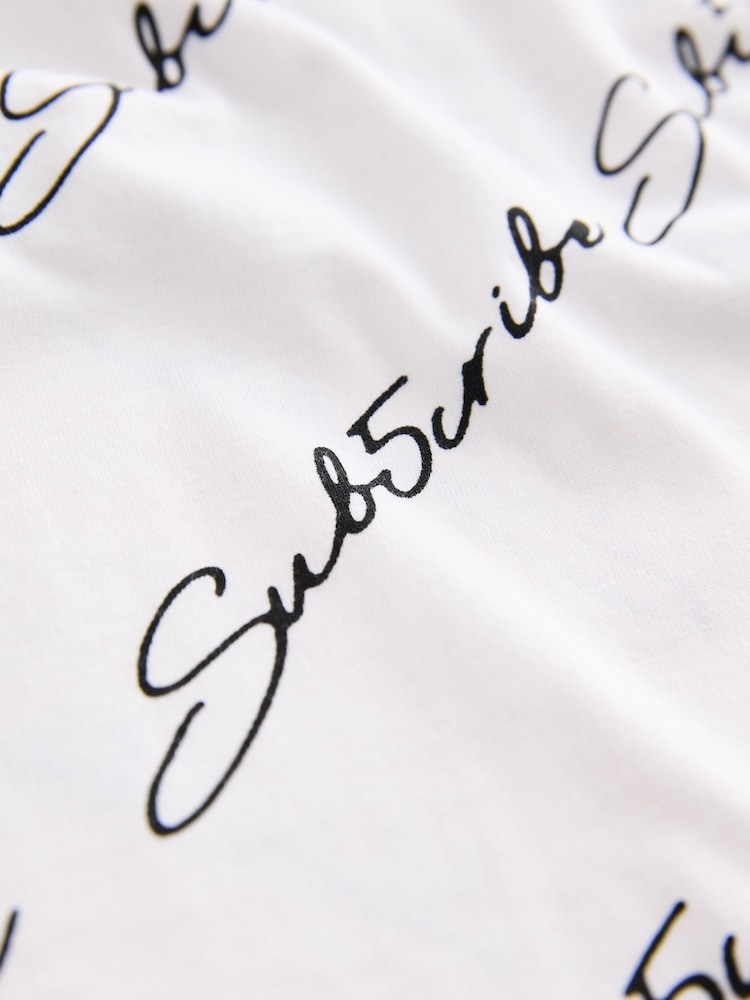 Schwarz/Weiß/Grün mit Sub5cribe-Motiv - Kurzarm-T-Shirts mit lockerer Passform und Grafik-Print aus 100 % Baumwolle im 3er-Pack (3–16 J.) - Bild 7 von 7