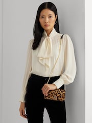 Lauren Ralph Lauren Leopard Print Textured Leather Crossbody Bag - Image 12 of 12