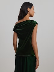 Lauren Ralph Lauren Luxe Velvet Off-The-Shoulder Top - Image 2 of 8