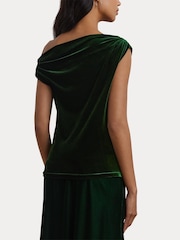 Lauren Ralph Lauren Luxe Velvet Off-The-Shoulder Top - Image 3 of 8