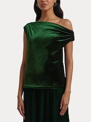 Lauren Ralph Lauren Luxe Velvet Off-The-Shoulder Top - Image 4 of 8