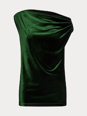 Lauren Ralph Lauren Luxe Velvet Off-The-Shoulder Top - Image 8 of 8