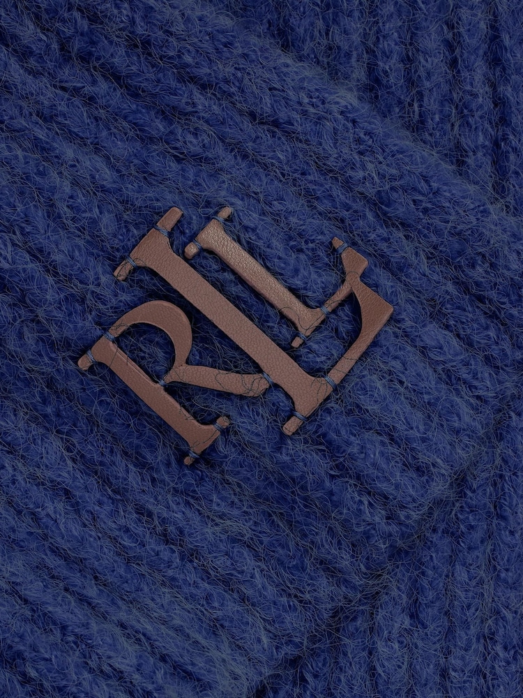 Lauren Ralph Lauren Chunky Knit Rib Logo Scarf - Image 2 of 2