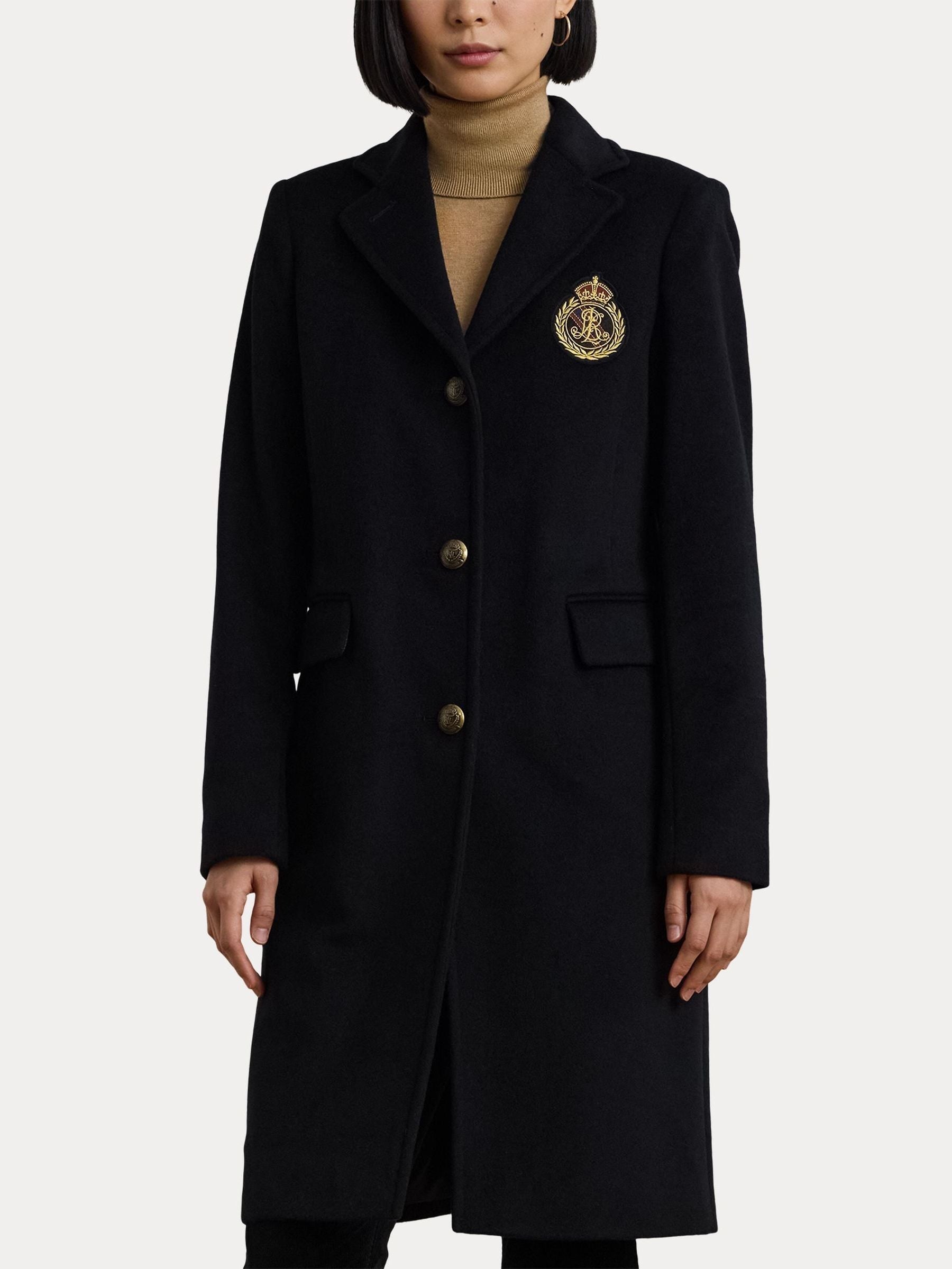 Ralph lauren black coat deals
