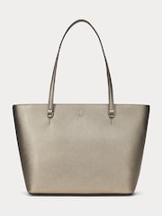Lauren Ralph Lauren Karly Crosshatch Leather Tote Bag - Image 1 of 6