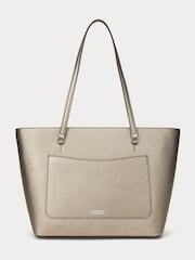 Lauren Ralph Lauren Karly Crosshatch Leather Tote Bag - Image 3 of 6